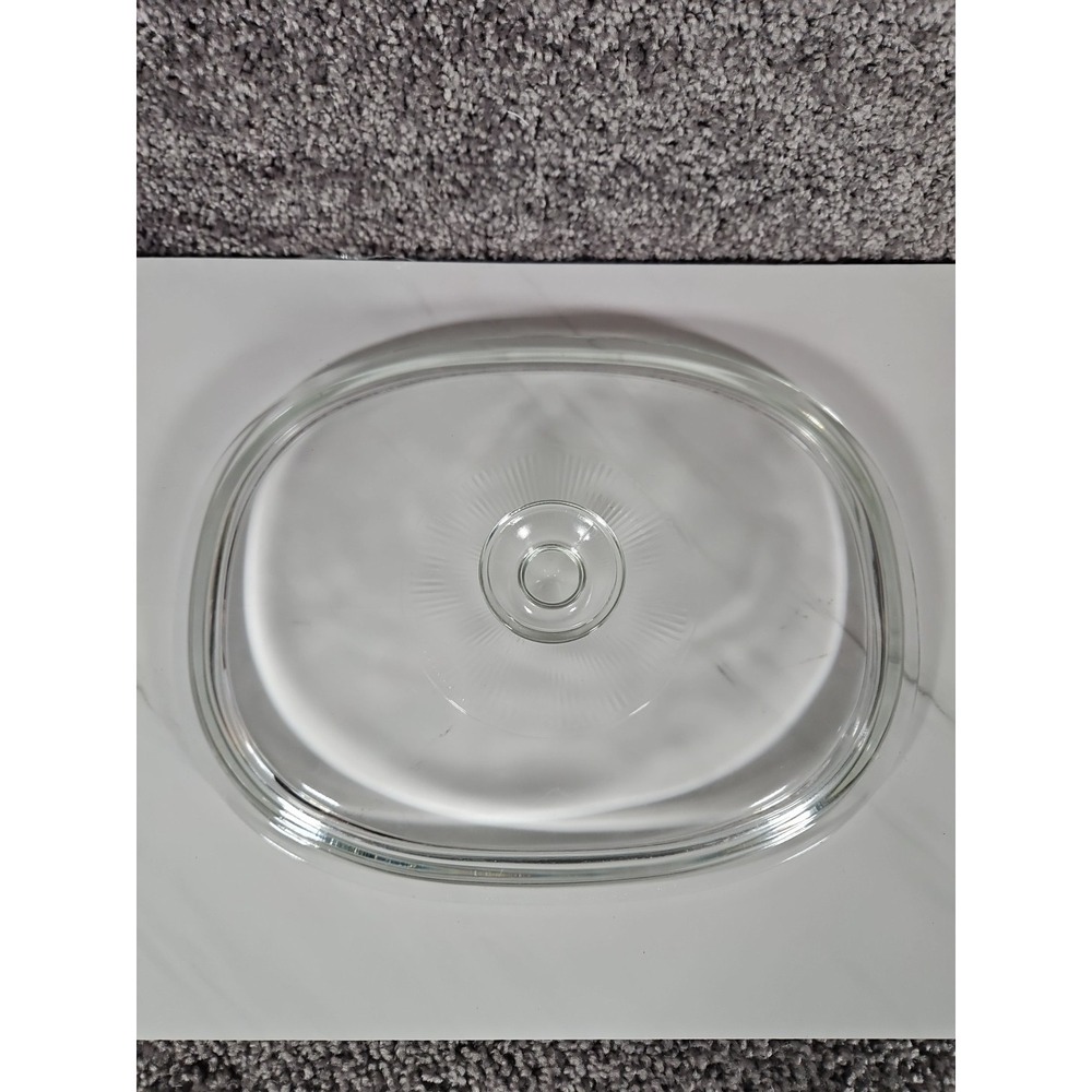 Vintage Pyrex Clear Glass Replacement Lid DC1.5C No Chips Or Cracks